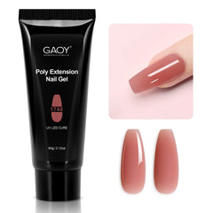 GAOY poly gel jar front view showing label and generous 60g volume benefit