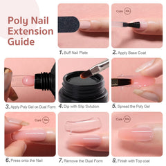 GAOY poly gel set on a salon workspace for professional home manicure setup