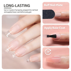 GAOY poly gel next to scale illustrating 60g large volume benefit