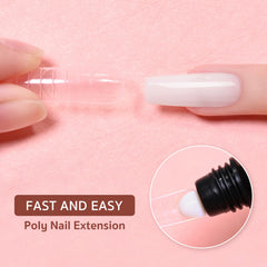 GAOY close-up of smooth poly gel texture displaying easy shaping