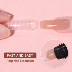 GAOY poly gel texture close-up highlighting smooth sculptable consistency for easy shaping