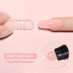 GAOY close-up of poly gel texture highlighting smooth spreadability benefit