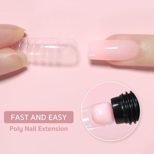 GAOY poly gel texture close-up highlighting smooth, workable consistency benefit