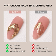 GAOY securing rhinestones on nails demonstrating strong hold and decoration