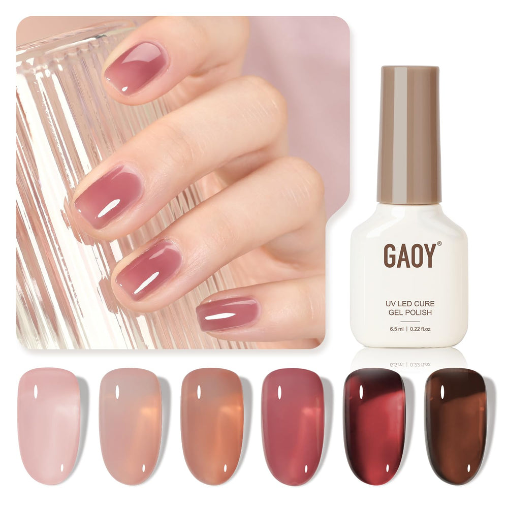 GAOY front packaging showing six jelly gel bottles and kit benefits