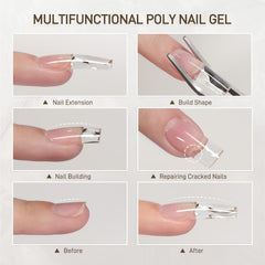 GAOY poly gel being used in a salon setting showing professional results