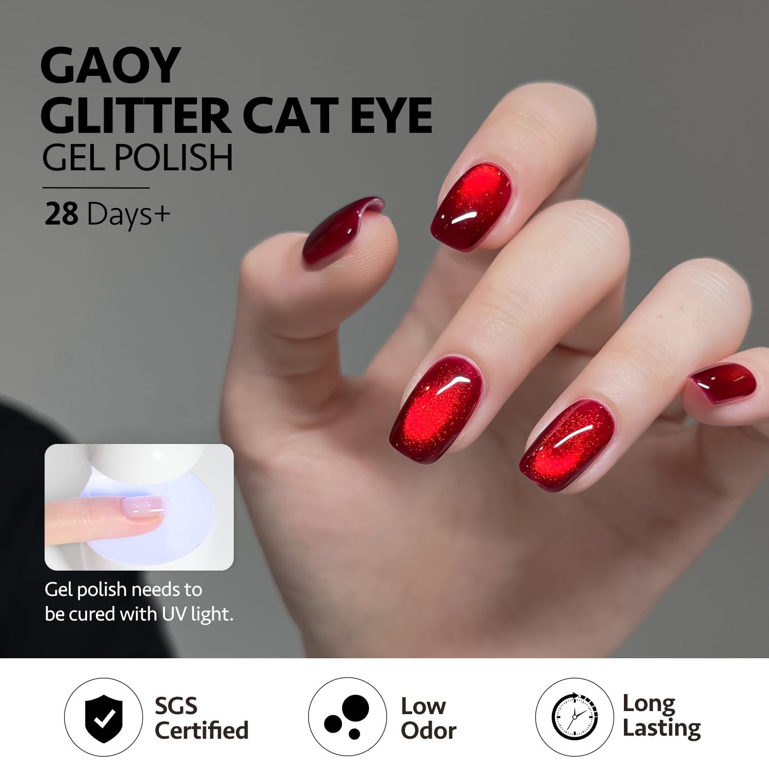GAOY 16ml bottle beside a ruler showing compact size and travel-friendly convenience benefit