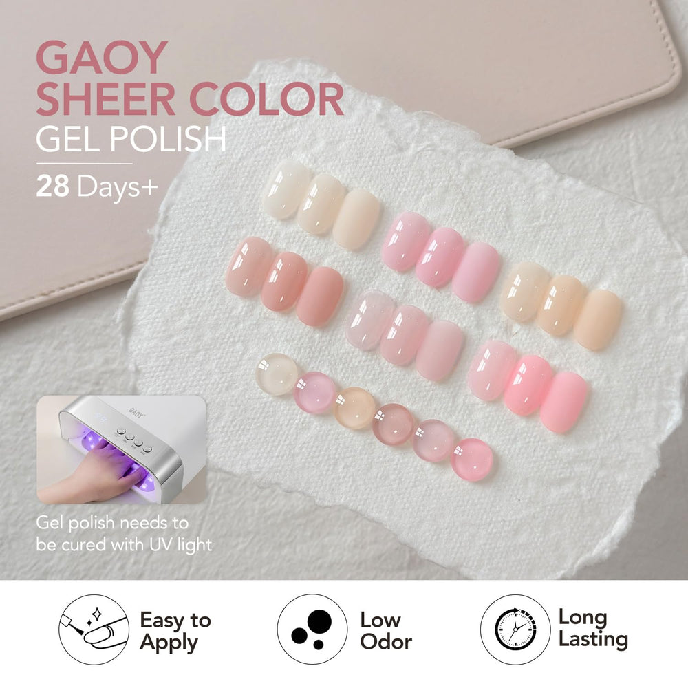 GAOY bottle next to a hand for scale showing compact travel-friendly size