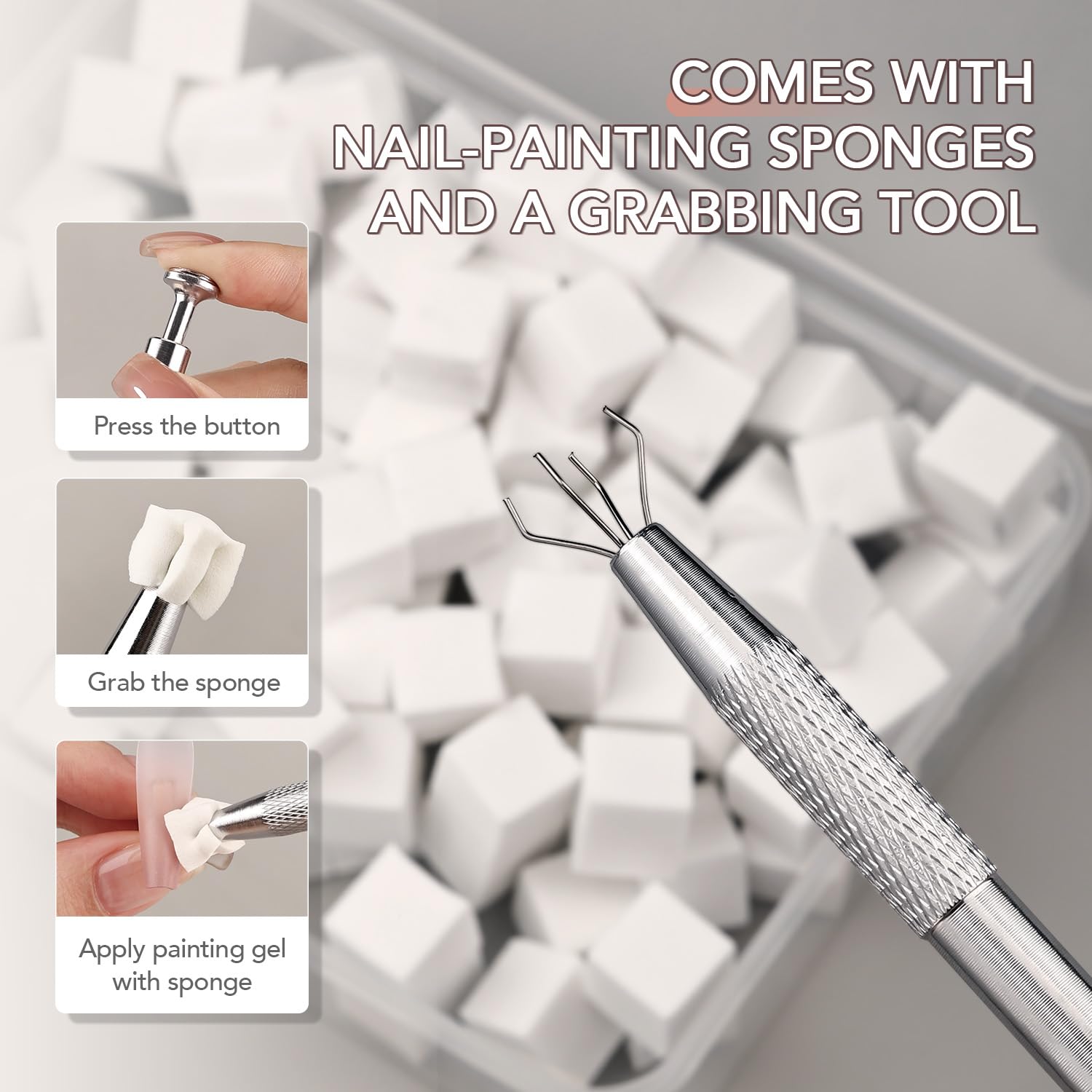 GAOY small 2.5g gel pots held in hand showing compact size and travel convenience