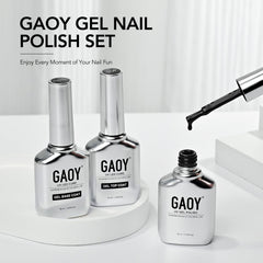 GAOY bottles beside coin for size comparison and volume clarity