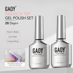 GAOY bottles held next to hand to show bottle size and salon-quality volume