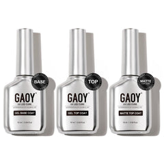 GAOY set front packaging showing three 16ml bottles and chrome design, professional look