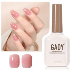 GAOY front bottle showing maroon jelly shade and product label benefits