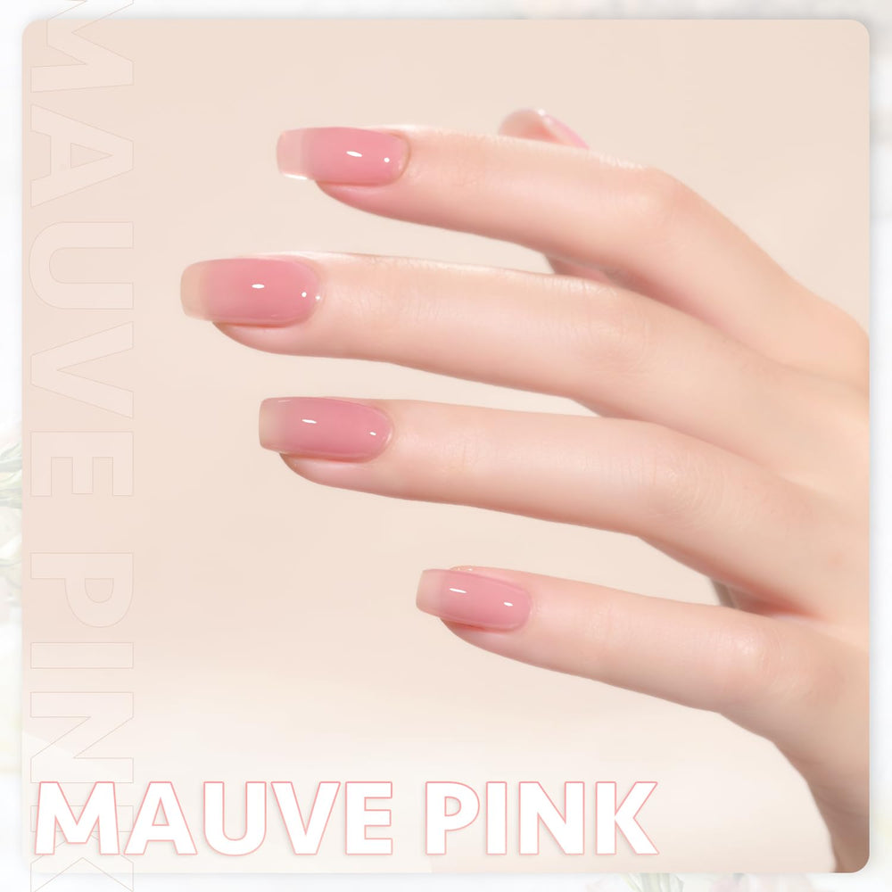 GAOY layered nails cured showing buildable depth and long-lasting shine