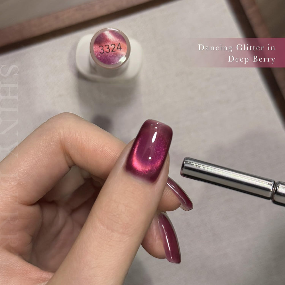 GAOY close-up of glitter texture revealing holographic particles for bright sparkle
