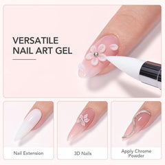 GAOY double-end silicone pen held demonstrating precise 3D shaping and placement