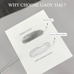 GAOY magnet held over wet polish creating cat-eye stripe, demonstrates easy pattern control