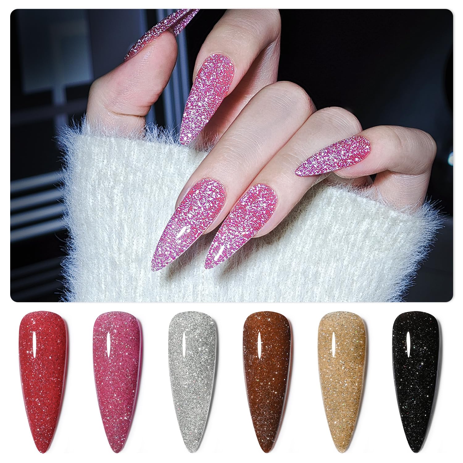 GAOY single pink bottle close-up highlighting smooth brush application