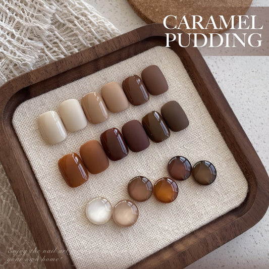 GAOY six bottles lined up to display beige to chocolate gradient, helps choose matching tones quickly