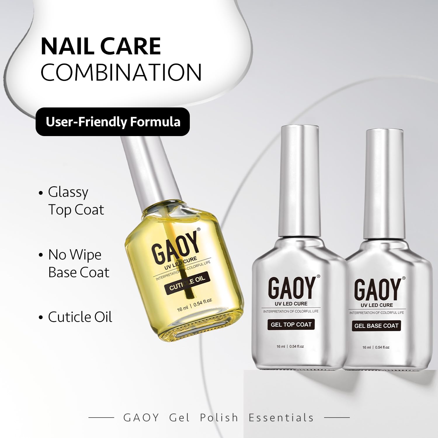 GAOY size and scale comparison showing bottle dimensions and value