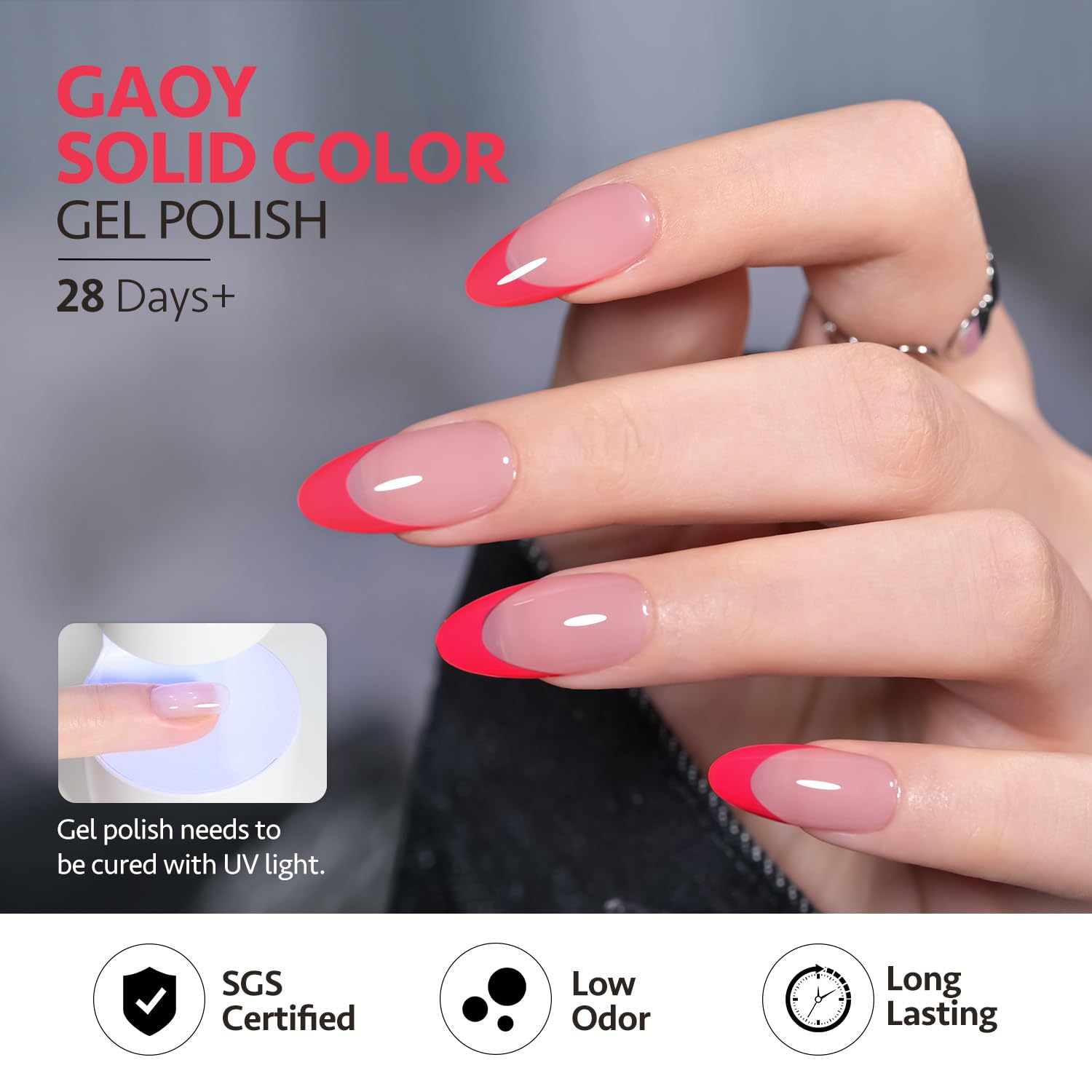 GAOY bottle in hand showing compact 7.3ml size for portability