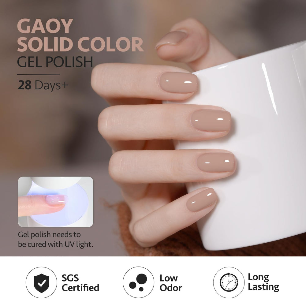 GAOY bottle in hand for scale highlighting compact 7.3ml size and travel convenience