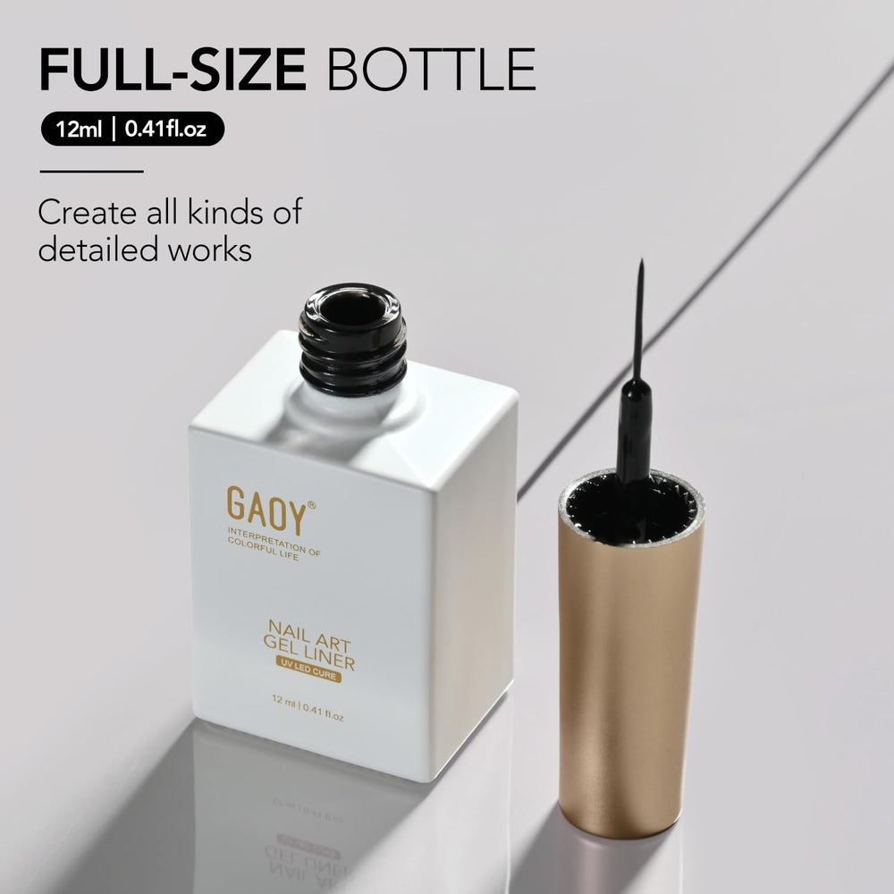 GAOY size scale bottle next to coin showing 12ml volume for longer use