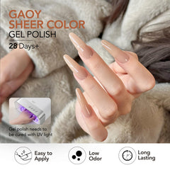 GAOY bottle next to a coin showing compact 6.5ml size for travel convenience