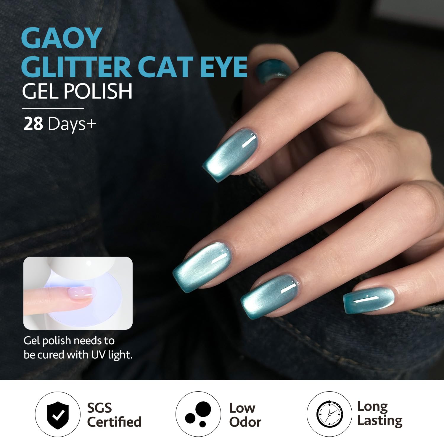 GAOY size comparison held in hand to show 16ml bottle portability and convenience