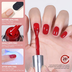 GAOY bottle beside a coin showing 16ml size for cost-effective multiple manicures