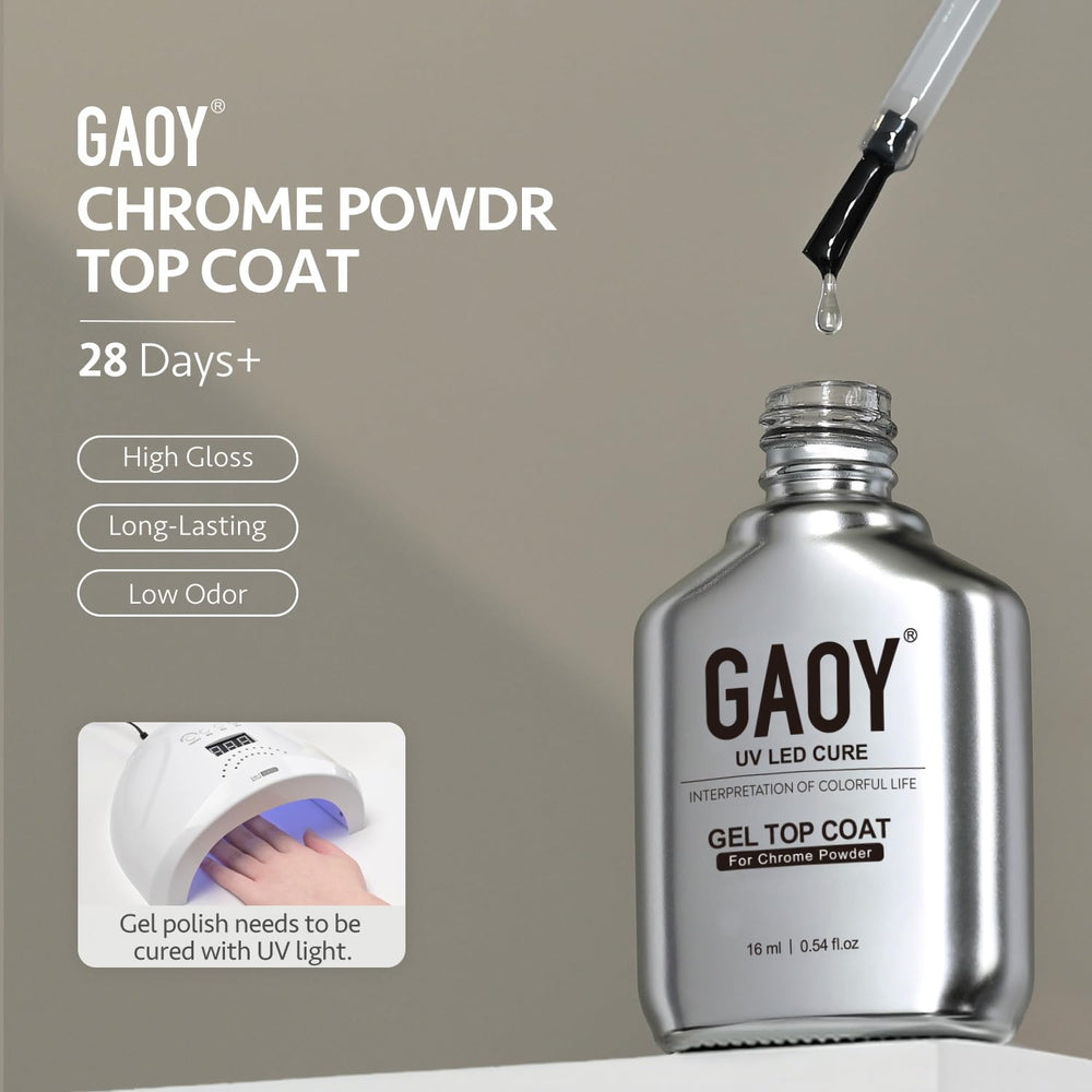 GAOY bottle next to a coin to show 16ml volume for multiple manicures