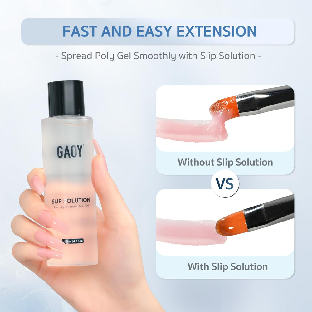 GAOY spread of 120 dual forms and clips, offering fast, repeatable nail extension options