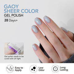 GAOY spring themed manicure lifestyle image highlighting wearable pastel gel nails for seasonal looks