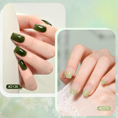 GAOY color swatches on nail wheel showing buildable translucency