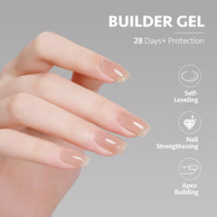 GAOY gel texture brush stroke showing smooth self-leveling formula benefit