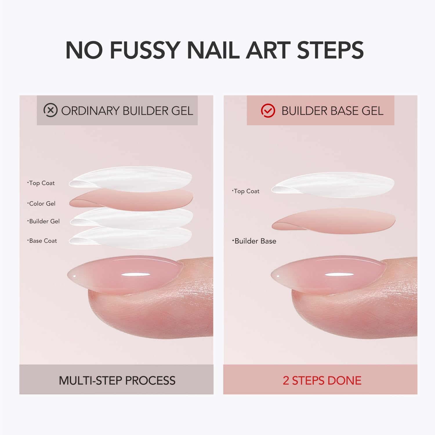GAOY texture close-up of jelly pink builder gel showing smooth spreadability benefit