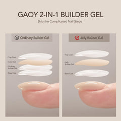 GAOY texture close-up displaying creamy milky jelly beige and smooth self-leveling finish