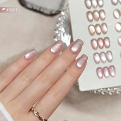GAOY glass-bead holographic texture swatch highlighting multidirectional shimmer effect