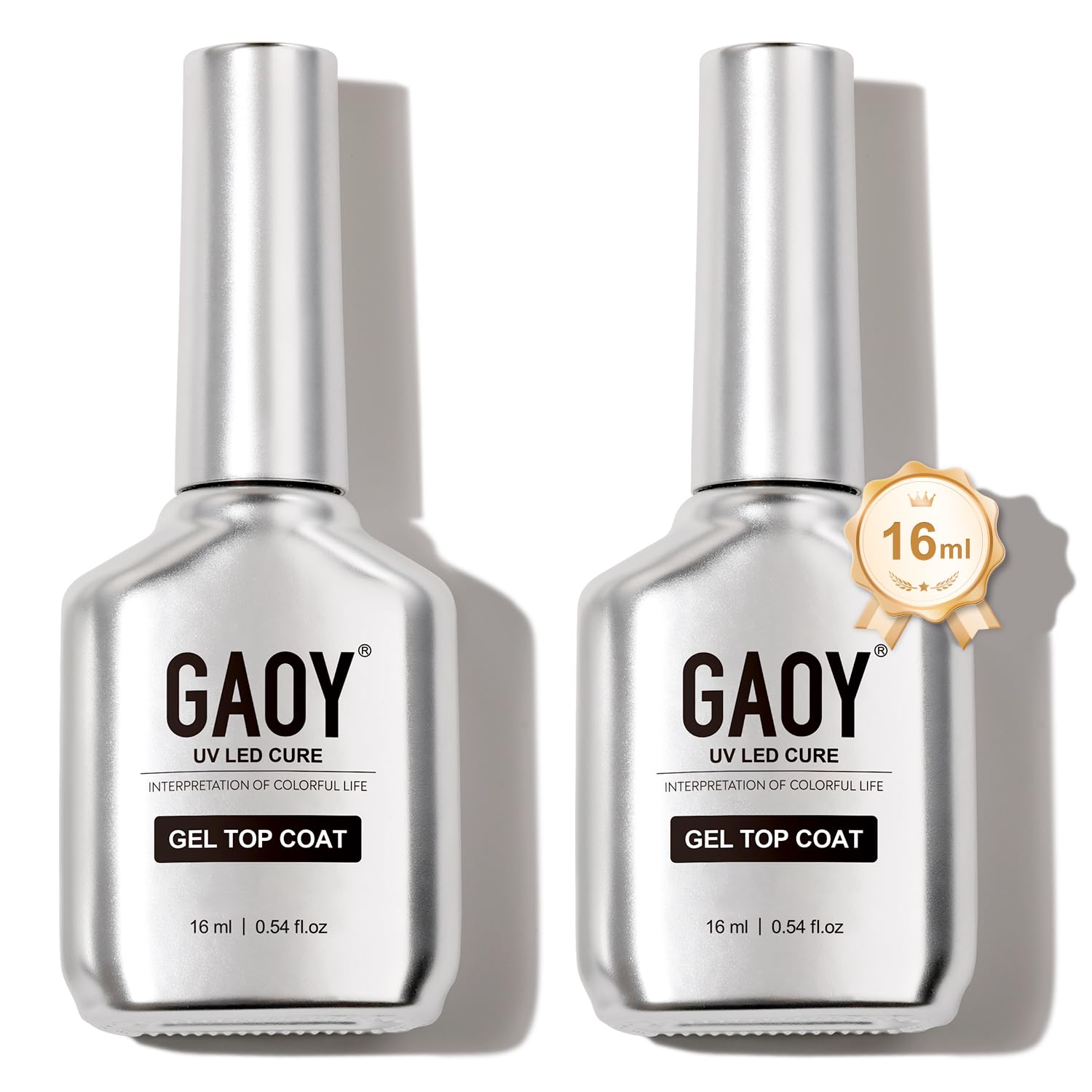 GAOY front view of two bottles showing volume and polished benefit