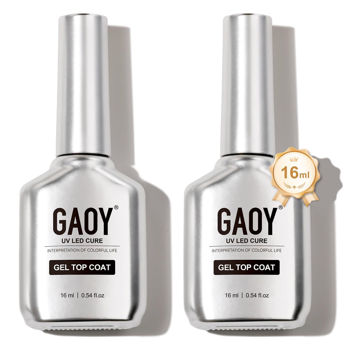 GAOY front view of two bottles showing volume and polished benefit
