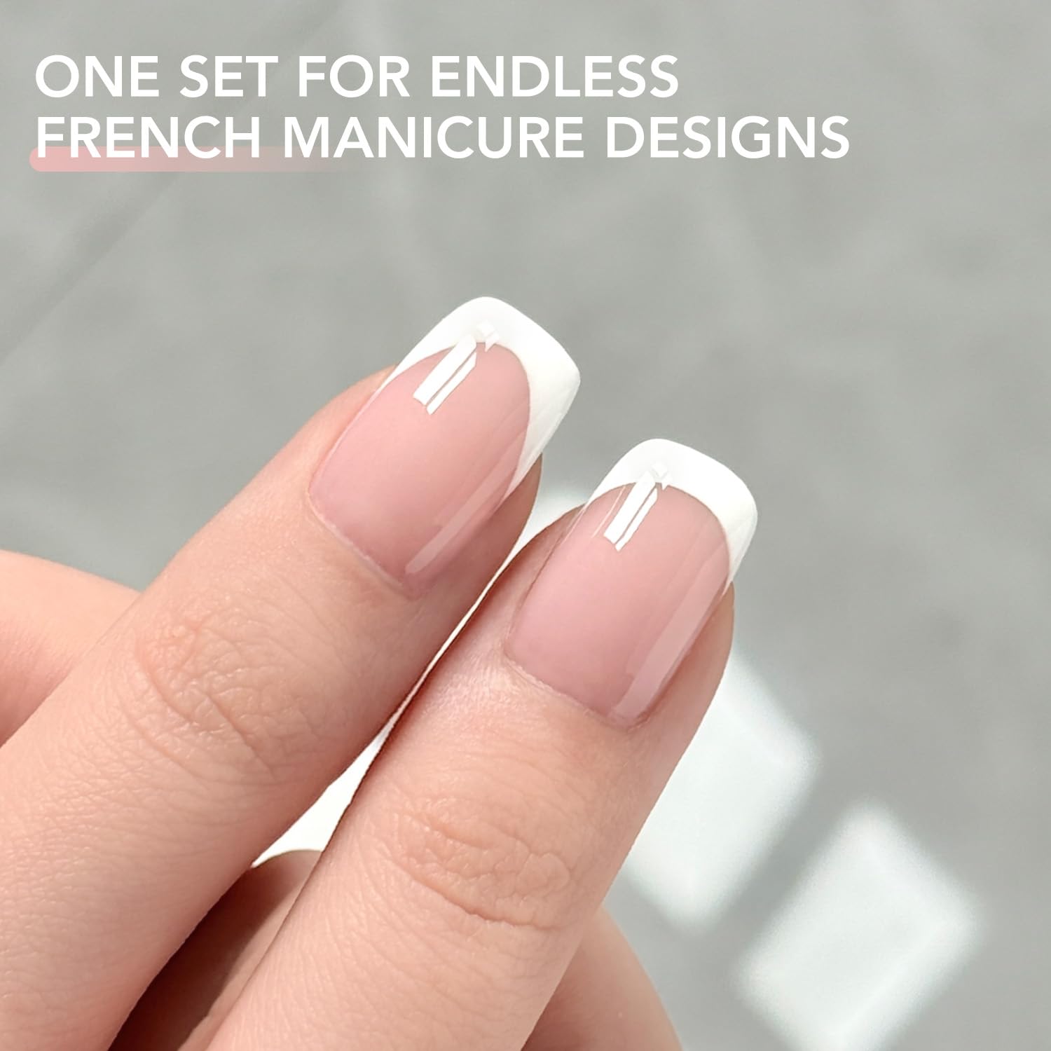 GAOY white and jelly pink gel bottles close-up highlighting smooth brush applicator