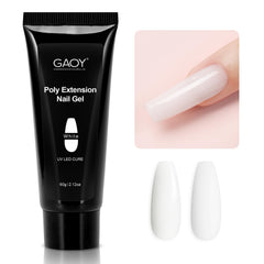GAOY jar front view showing label and white builder gel benefits