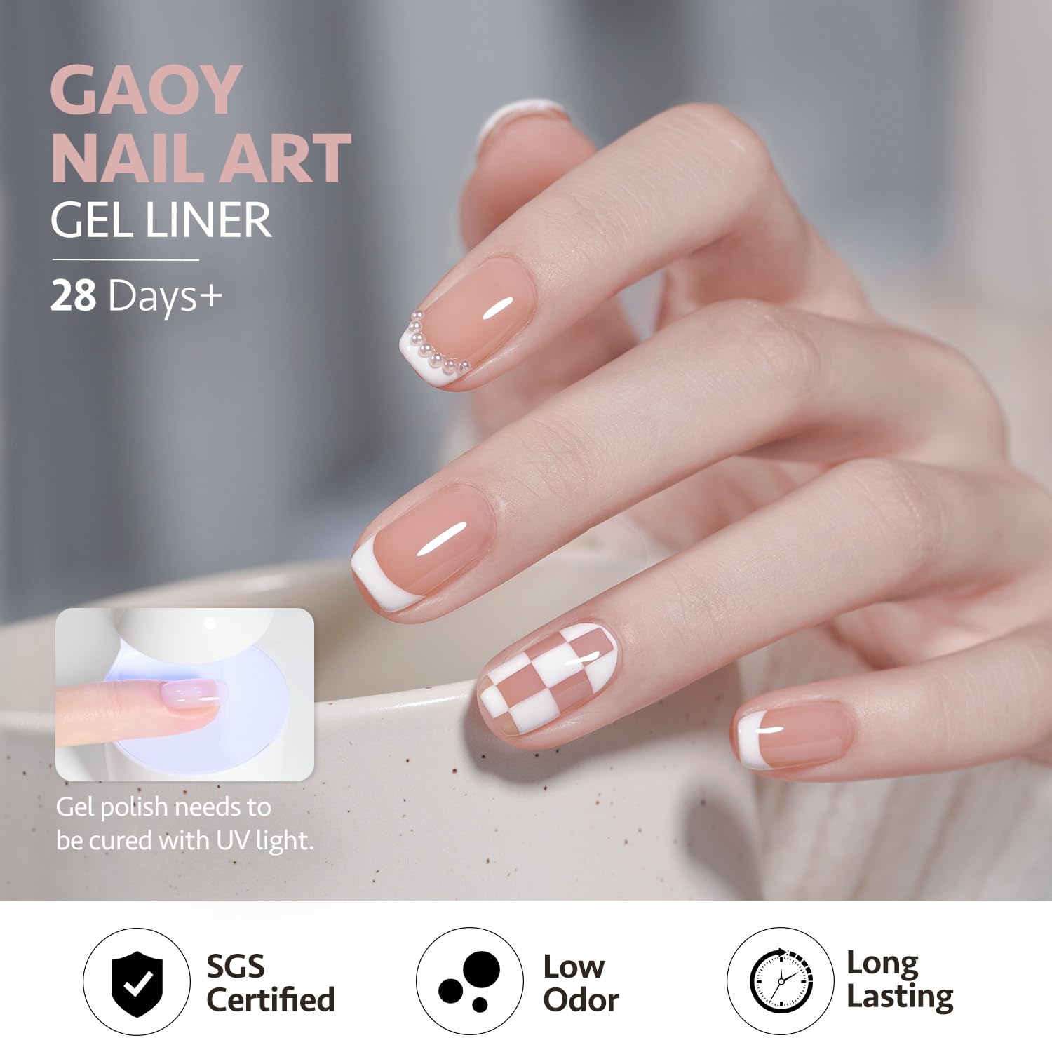 GAOY gel texture stroke on surface demonstrating smooth, controlled application