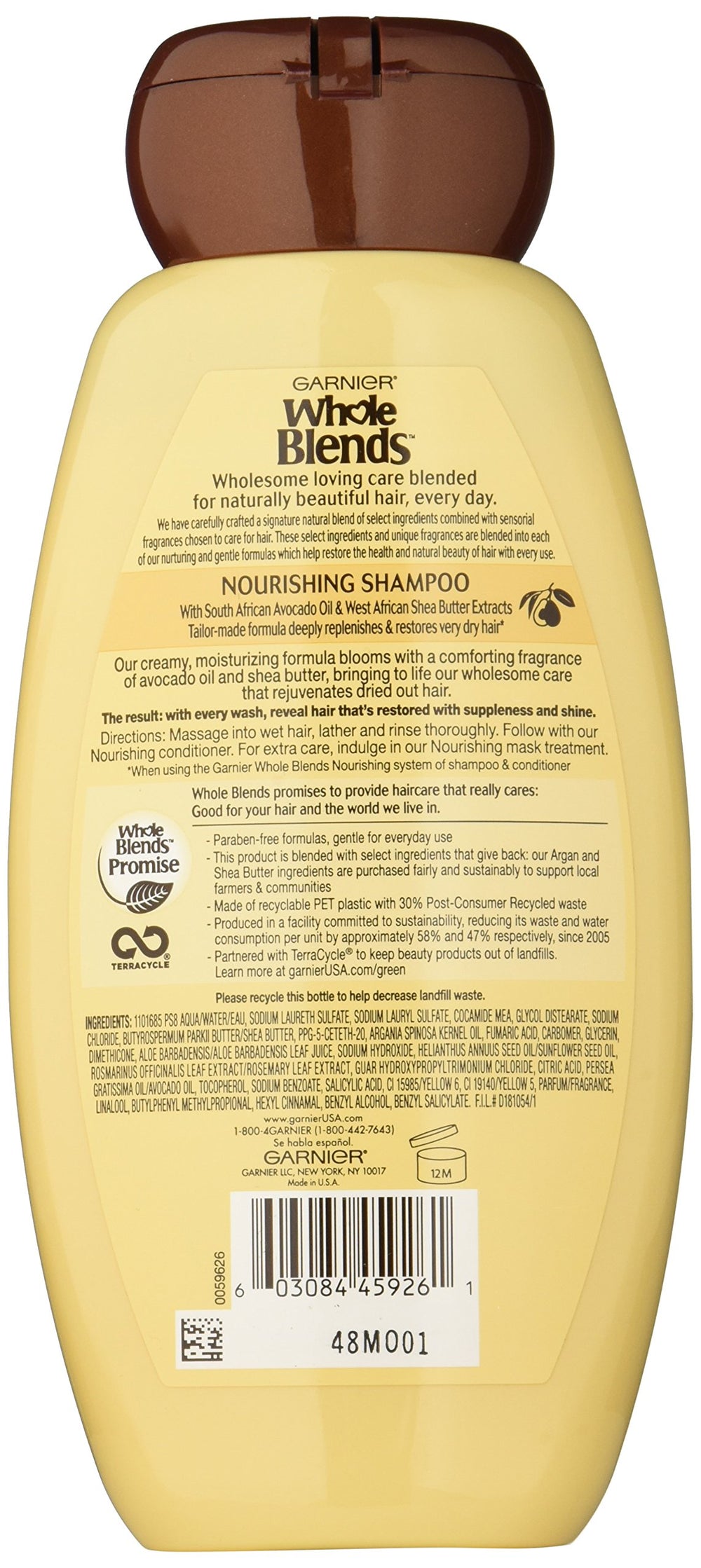 Garnier avocado and shea texture close-up highlighting nourishing ingredients for softness