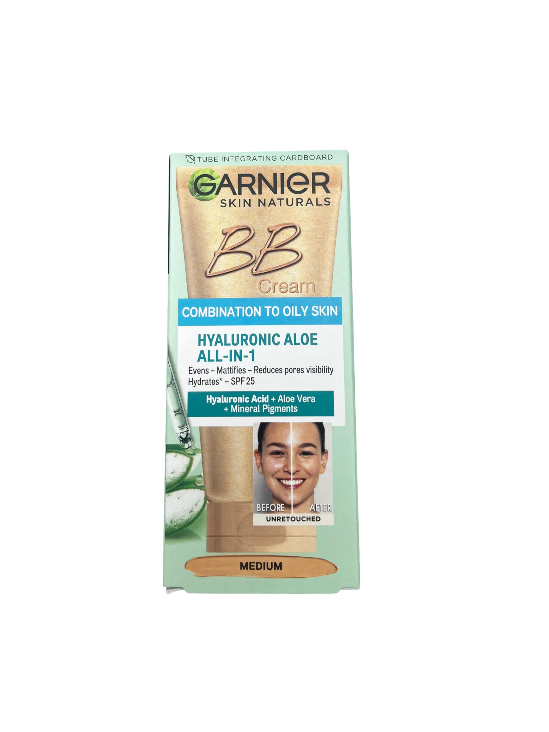 Garnier BB Cream texture close-up highlighting smooth hydrating finish and blendability