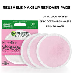 Garnier close-up of microfiber texture highlighting gentle cleansing