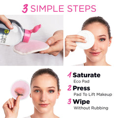 Garnier pad in hand demonstrating size and easy handling benefit