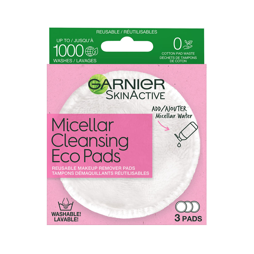 Garnier pad removing eye makeup with minimal rubbing for comfort