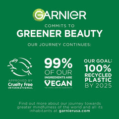 Garnier on bathroom shelf lifestyle image promoting daily routine