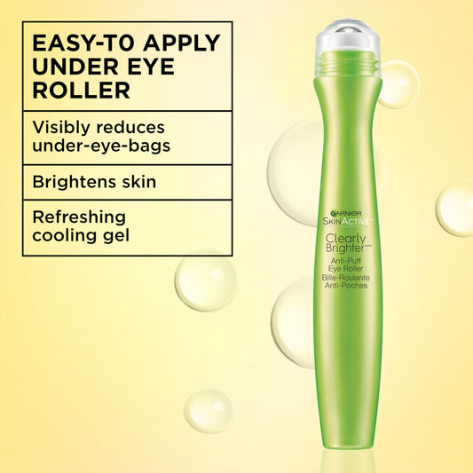 Garnier metal roller close-up highlighting cooling applicator